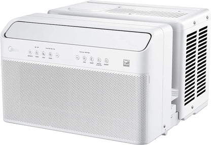 U-Shaped Inverter Window Air Conditioner 12,000BTU with Open Window Flexibility, Robust Installation,Extreme Quiet, 35% Energy Saving, Smart Control, Alexa, Remote, Bracket Included (Renewed)