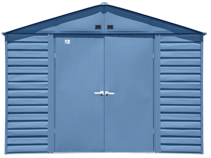 Arrow Select Steel Storage Shed, 10x14, Blue Grey