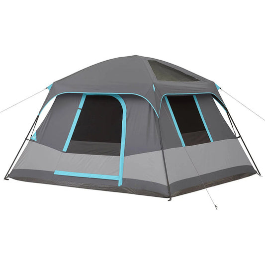 10' x 9' 6-Person Dark Rest Cabin Tent w/Skylight Ceiling Panels, 15.4 lbs