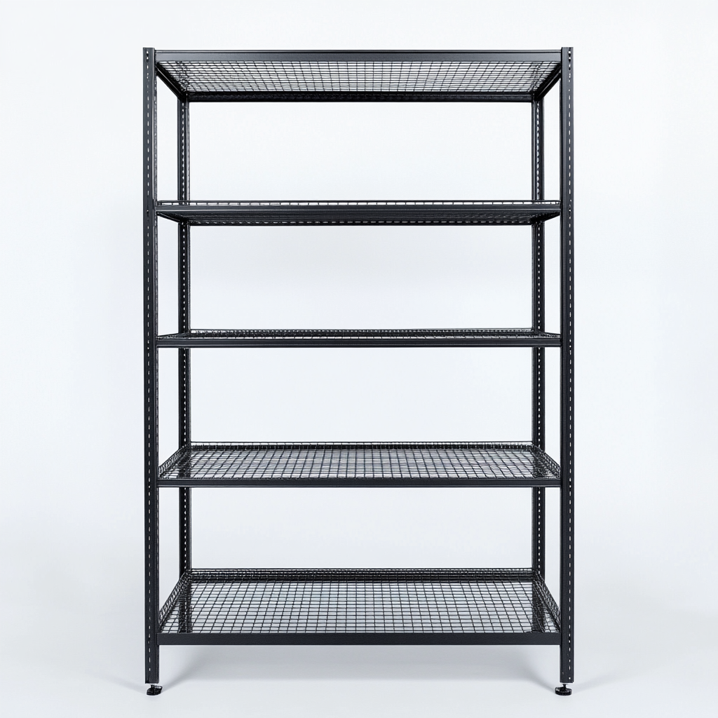 Tulpex 5-Tier Carbon Steel Wire Shelving Rack - Heavy Duty Adjustable Storage Organizer for Garage, Pantry & Closet - Holds up to $1750\text{ lbs}$ - Matte Black