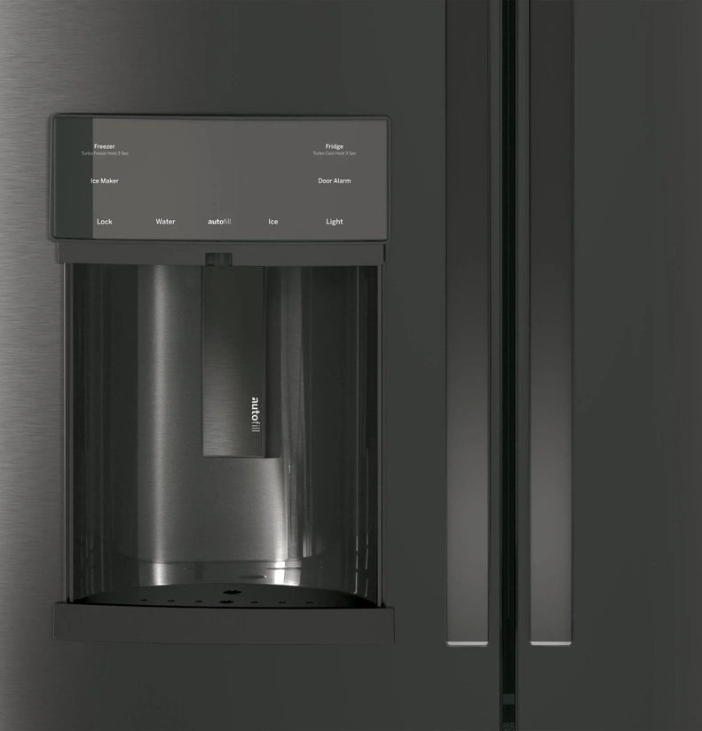 Appliances PFE28KBLTS 36 Inch French Door Refrigerator Black Stainless Steel