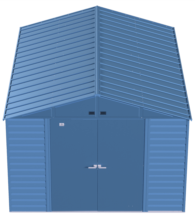 Arrow Select Steel Storage Shed, 10x14, Blue Grey
